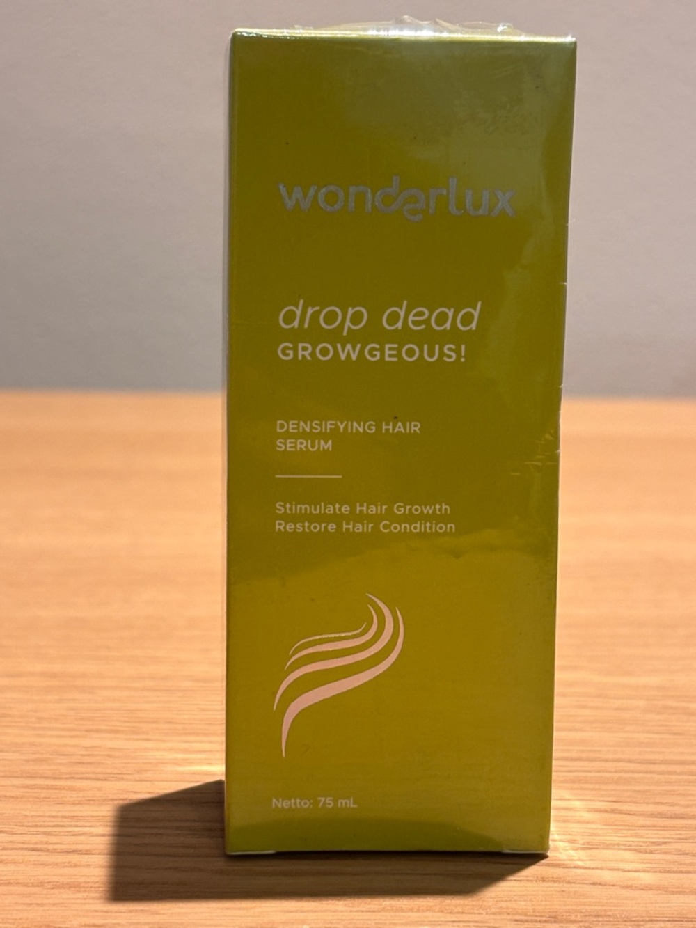 Wonderlux Drop Dead Growgeous Densifying Hair Serum - Lime Green Packaging